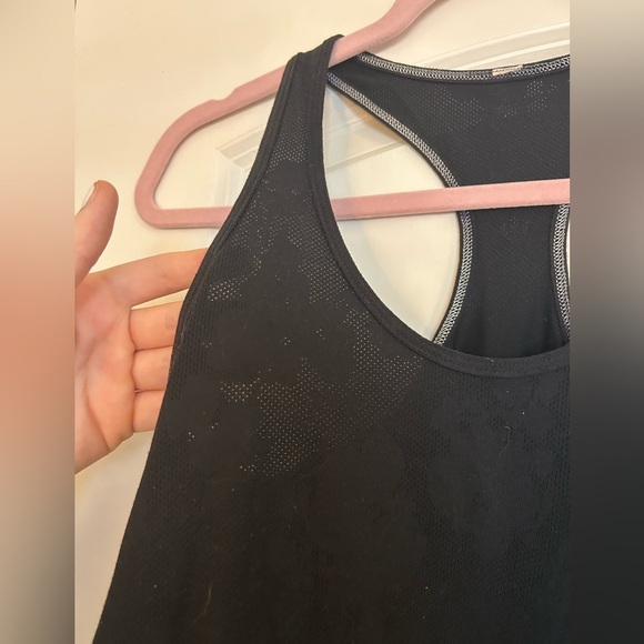 BUNDLE (2) Lululemon Black & Teal Razorback Tank Tops Size 6 - Picture 4 of 7